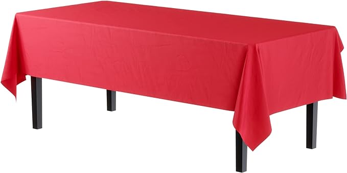 Little Gym - Red Plastic Table Cover | Case of 48