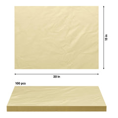 Gold Wrapping Sheets 15 In. x 20 In. | 100 Sheets