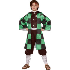 Demon Slayer Tanjiro Halloween Costume - Adult S (34-36)