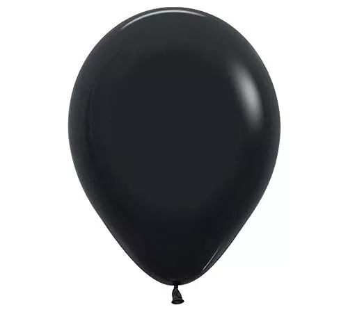 25ct, 5" Black Latex Balloon