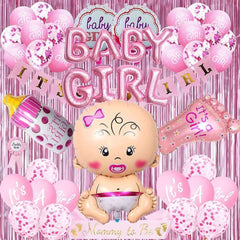 Baby Shower Girl Kit 64Pcs Balloon