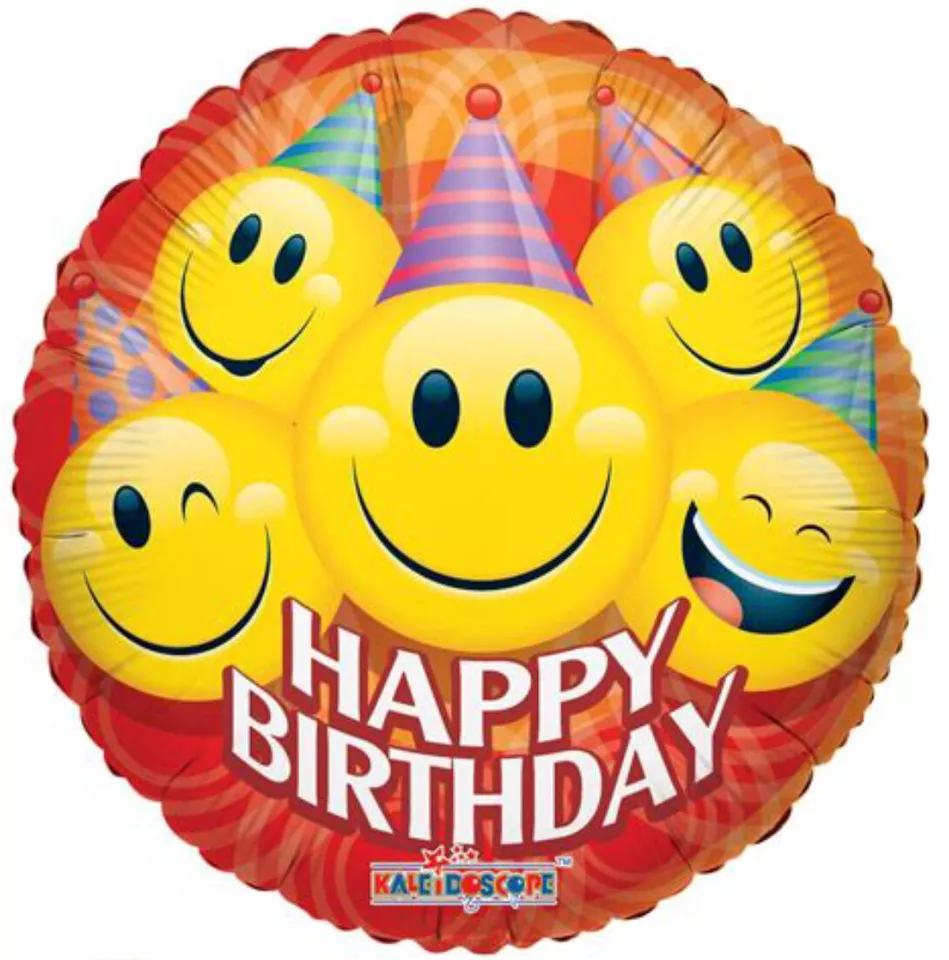 Party Smilies Happy Birthday Balloon