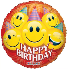 Party Smilies Happy Birthday Balloon