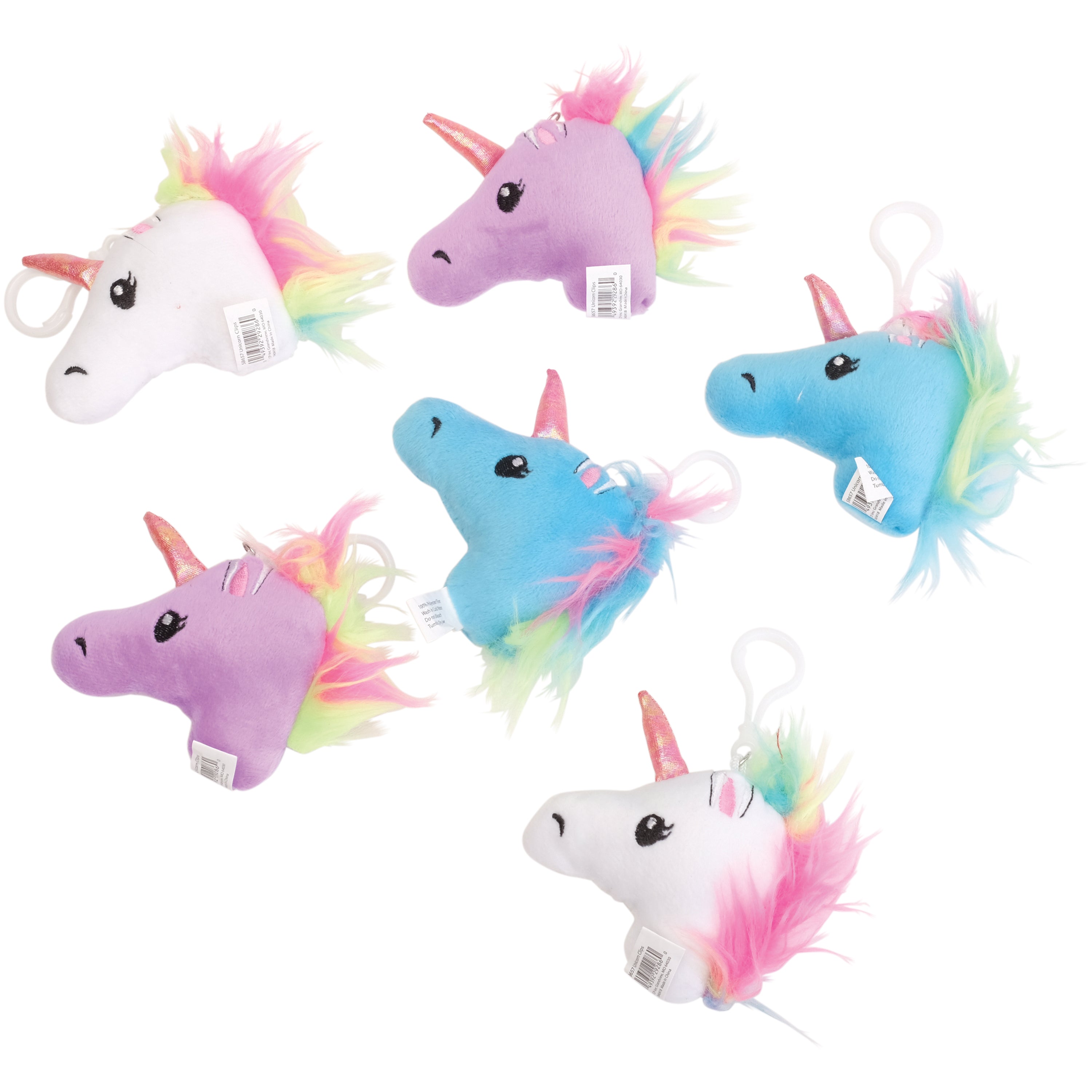 Clip Plush Assortment/30 Per Pkg