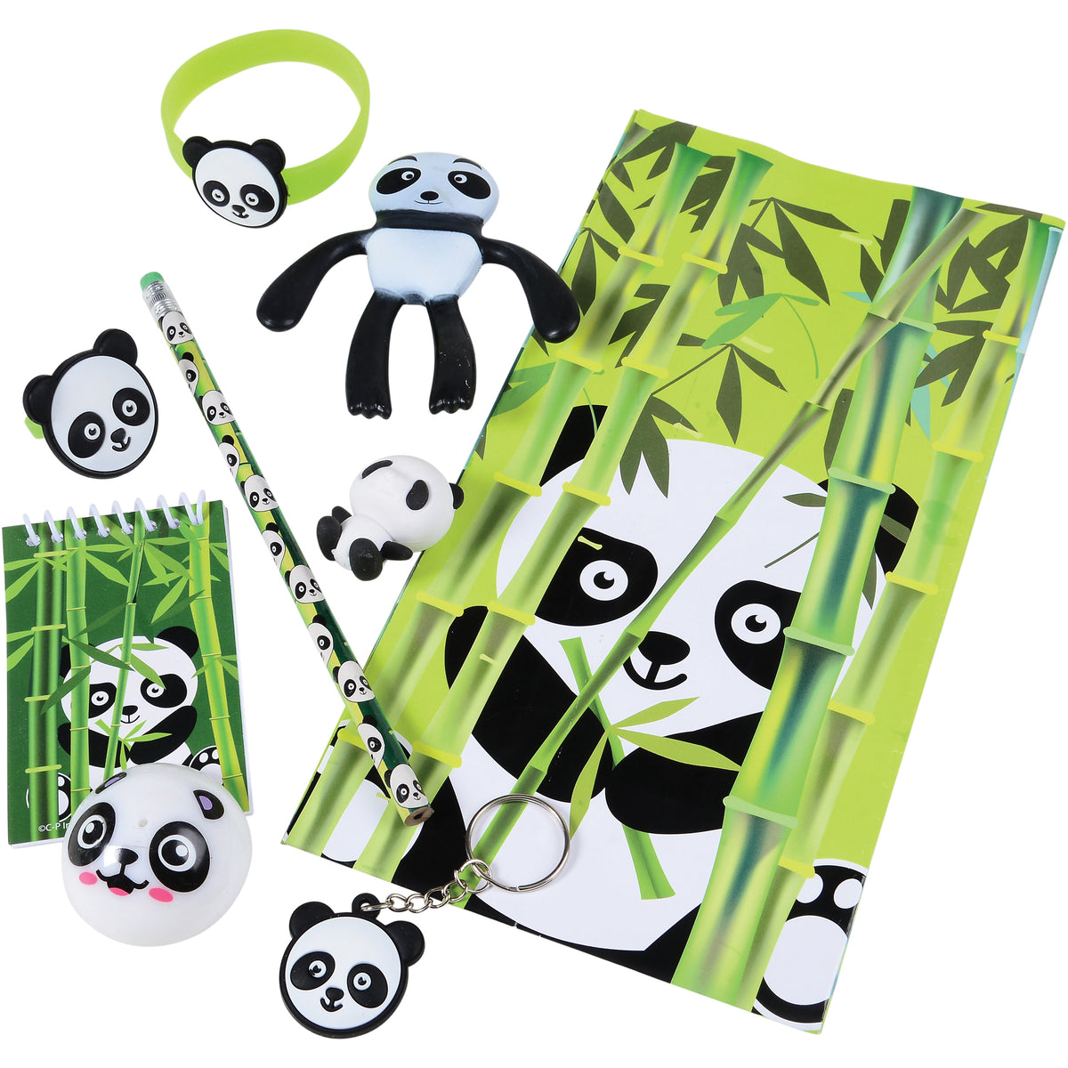 Panda Party Assortment/72 Per Pkg