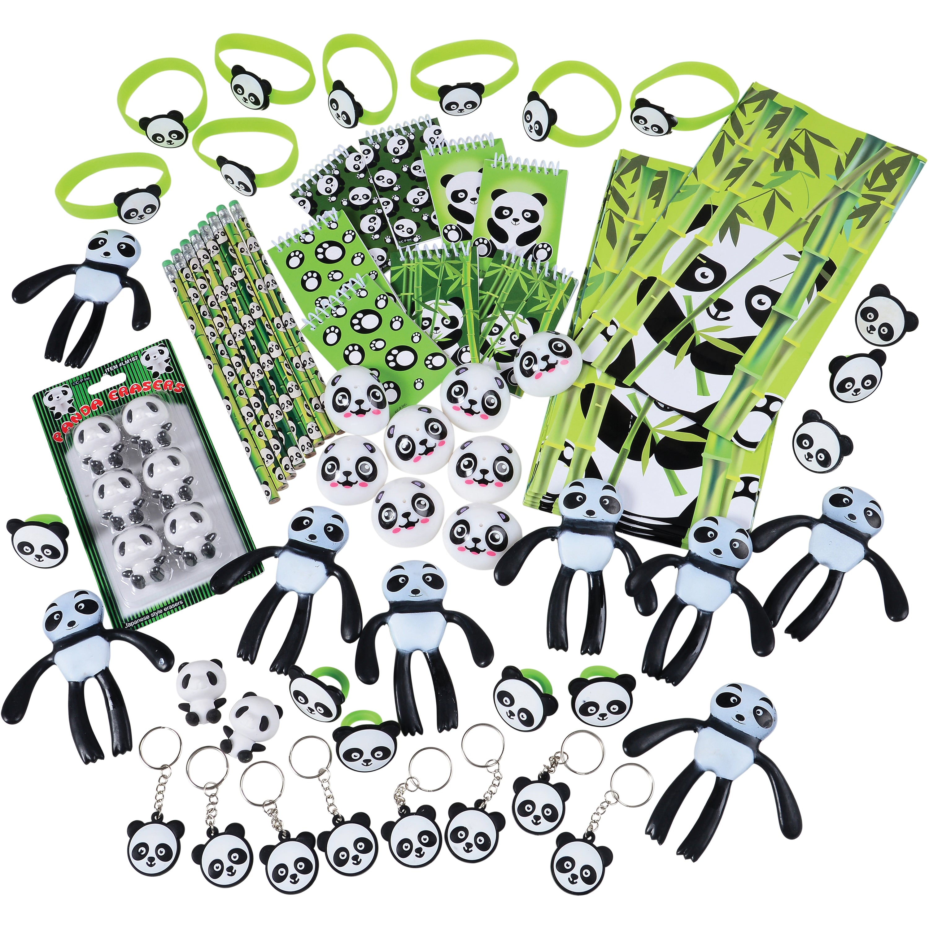 Panda Party Assortment/72 Per Pkg