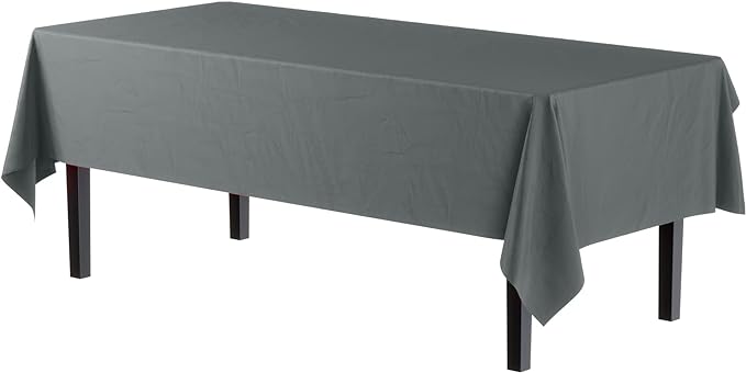 Premium Silver Table Covers | 6 Pack