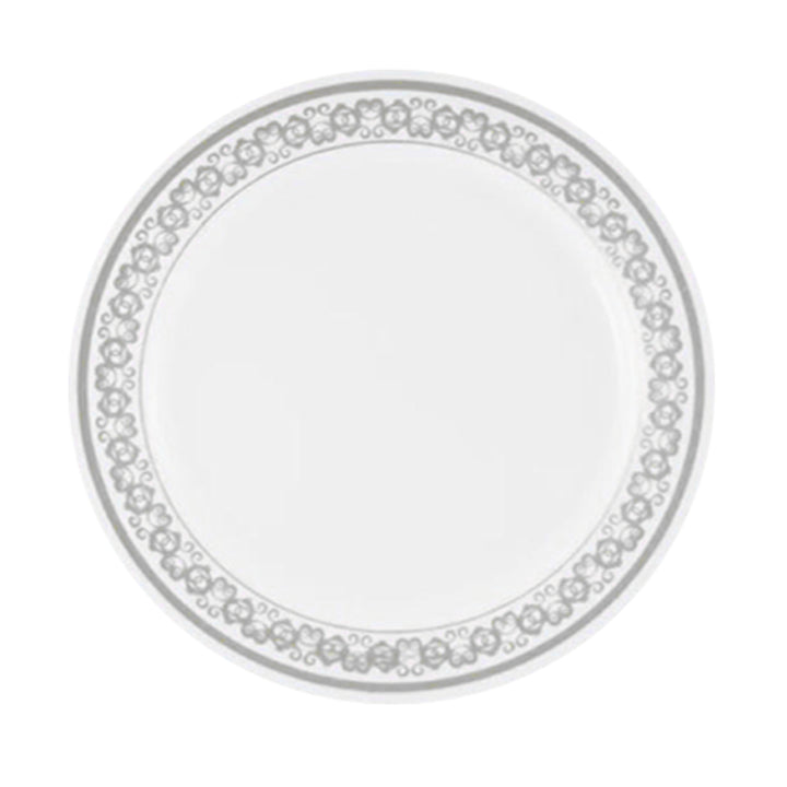 10 In. Silver Filigree Design Plates | 10 Count