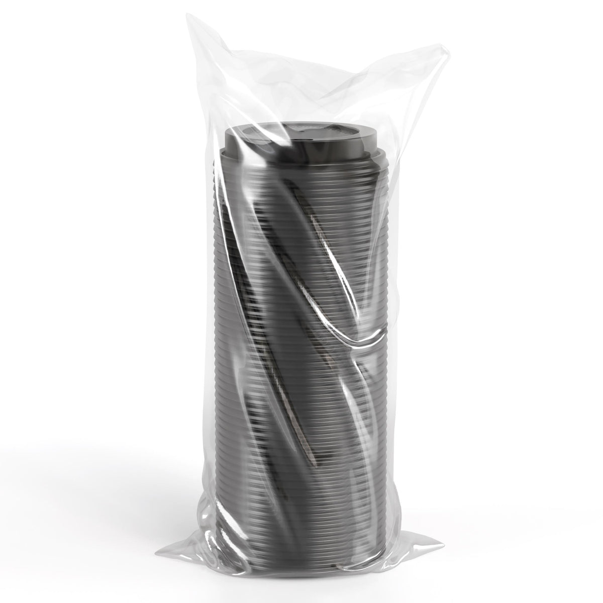 Coffee Cup Black Lids | 50 Pack | Fits 12 & 16 Oz Cups