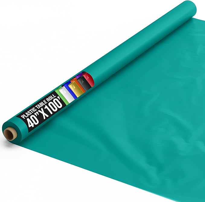 Little Gym - 40 In. x 100 Ft. Teal Table Roll