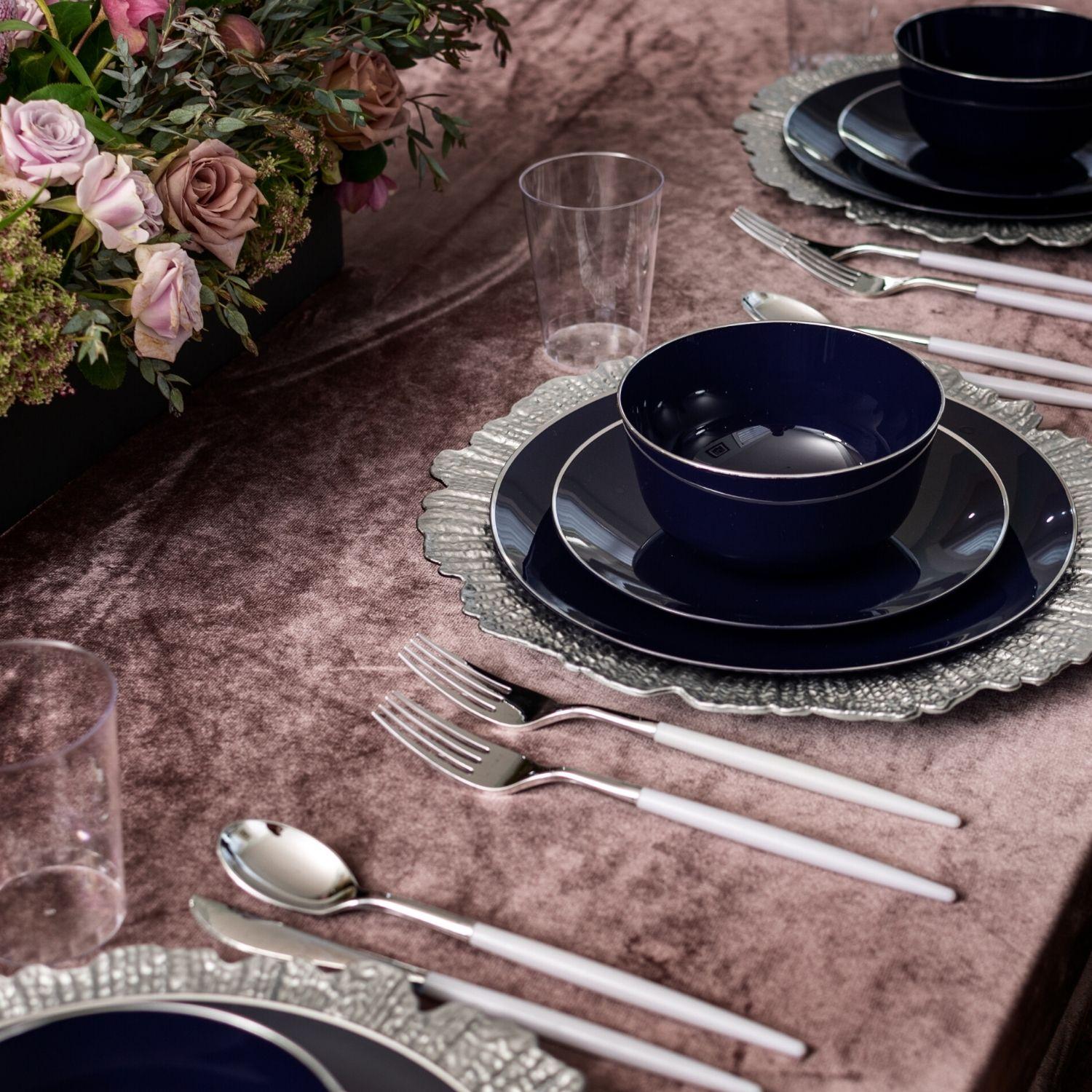 Disposable Navy Classic Dinnerware Set