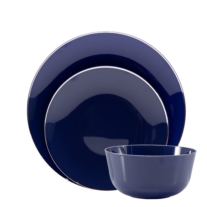 Disposable Navy Classic Dinnerware Set