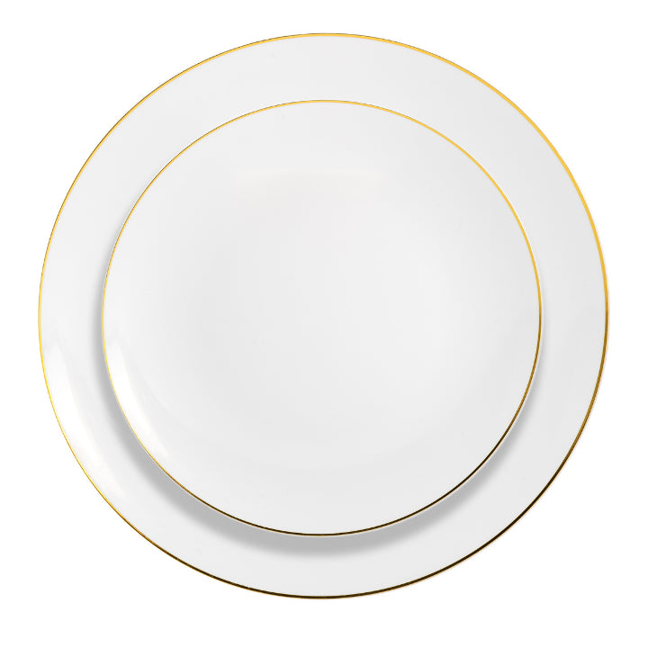 Disposable Gold Classic Dinnerware Set