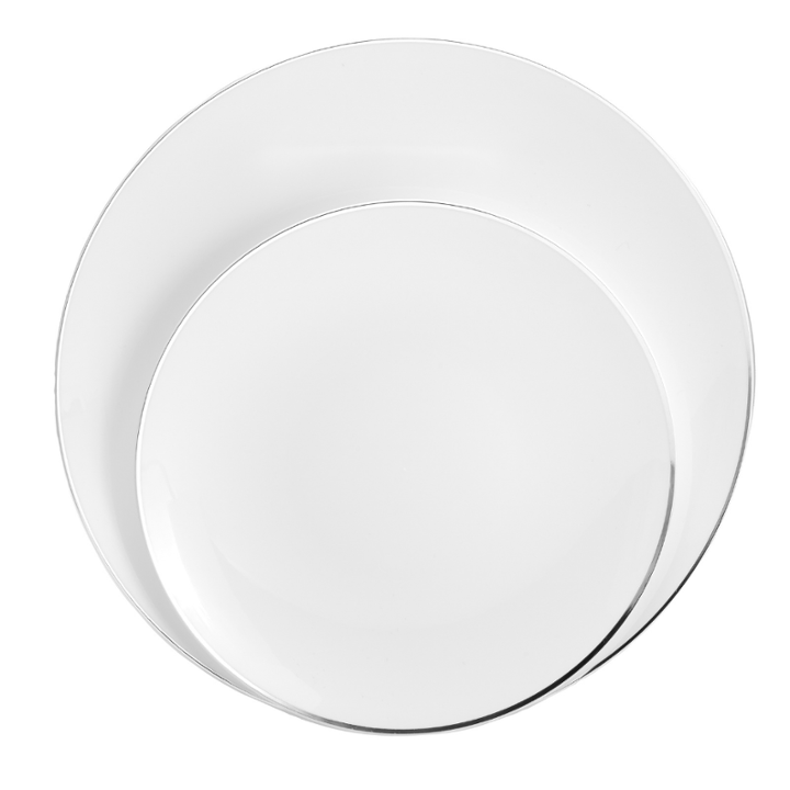 Disposable Silver Classic Dinnerware Set