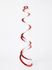 Vibrant Red Swirl Decorations - 22-Inch, 3-Pack