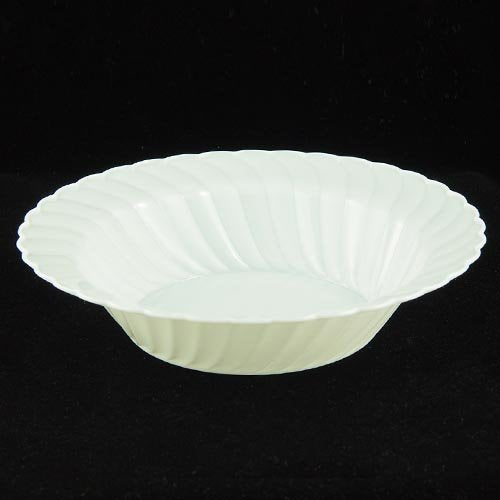 White Fluted 12 Oz. Bowls (18)