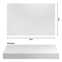 WHITE TISSUE REAM 15"X 20"- 960 SHEETS