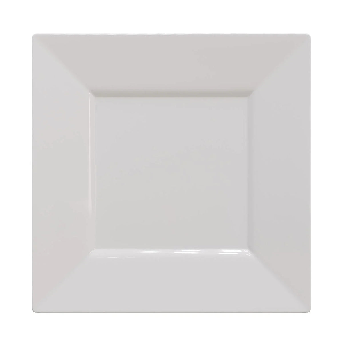 8 In. White Square Plastic Plates | 120 Count