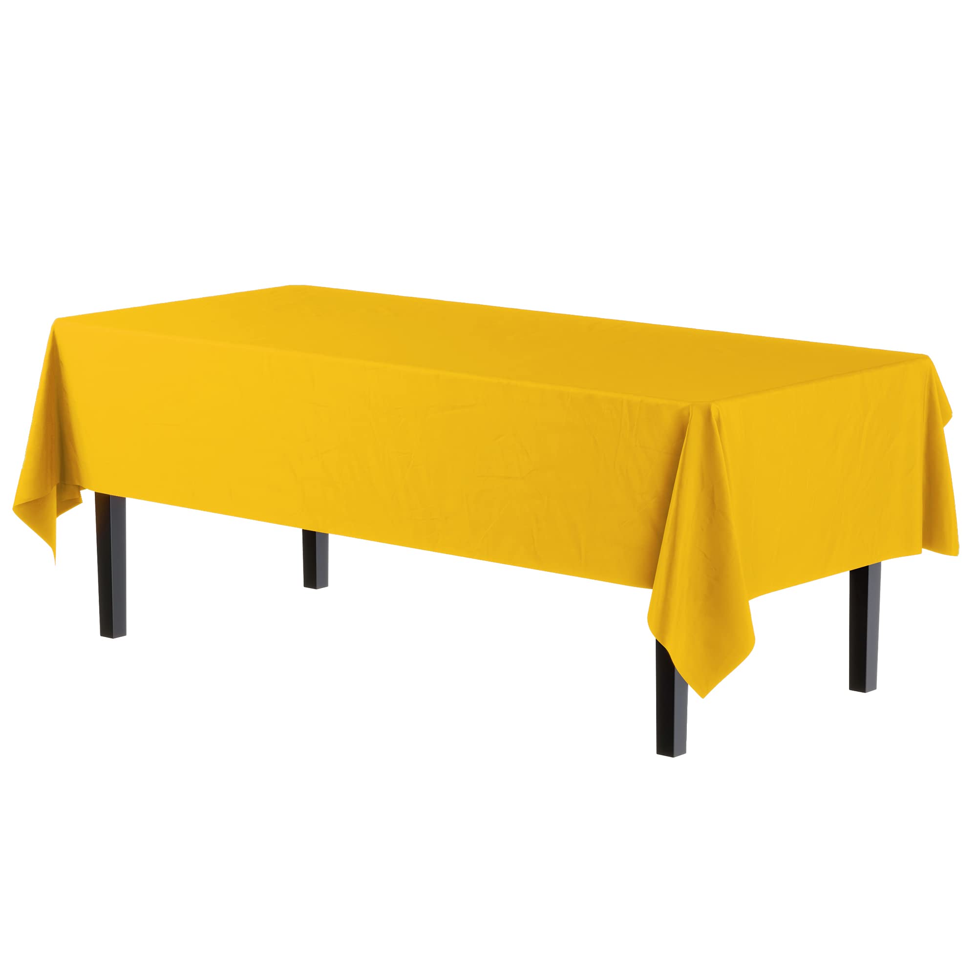 Little Gym - Yellow Plastic Table Cover | Case of 48