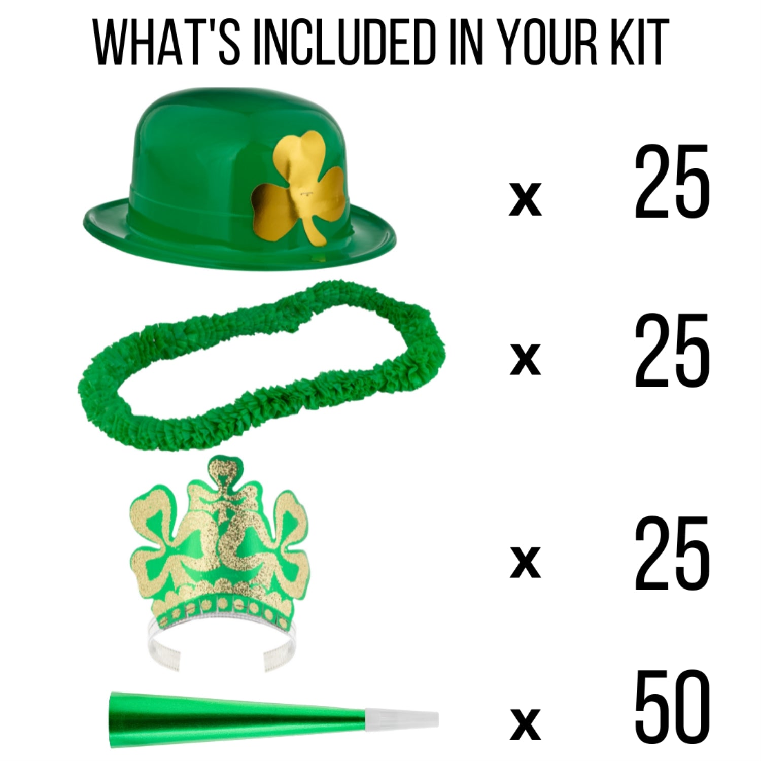 Shamrock Party Kit for 50