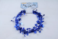 Blue Star Wire Garland