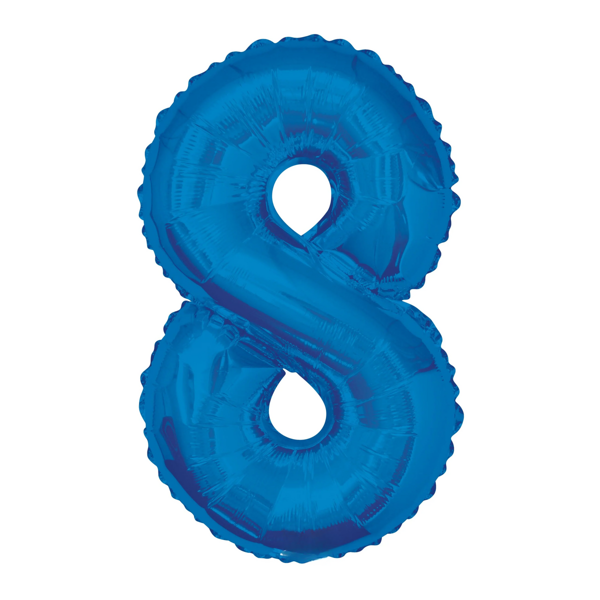 34" Number 8 Blue Mylar Balloon