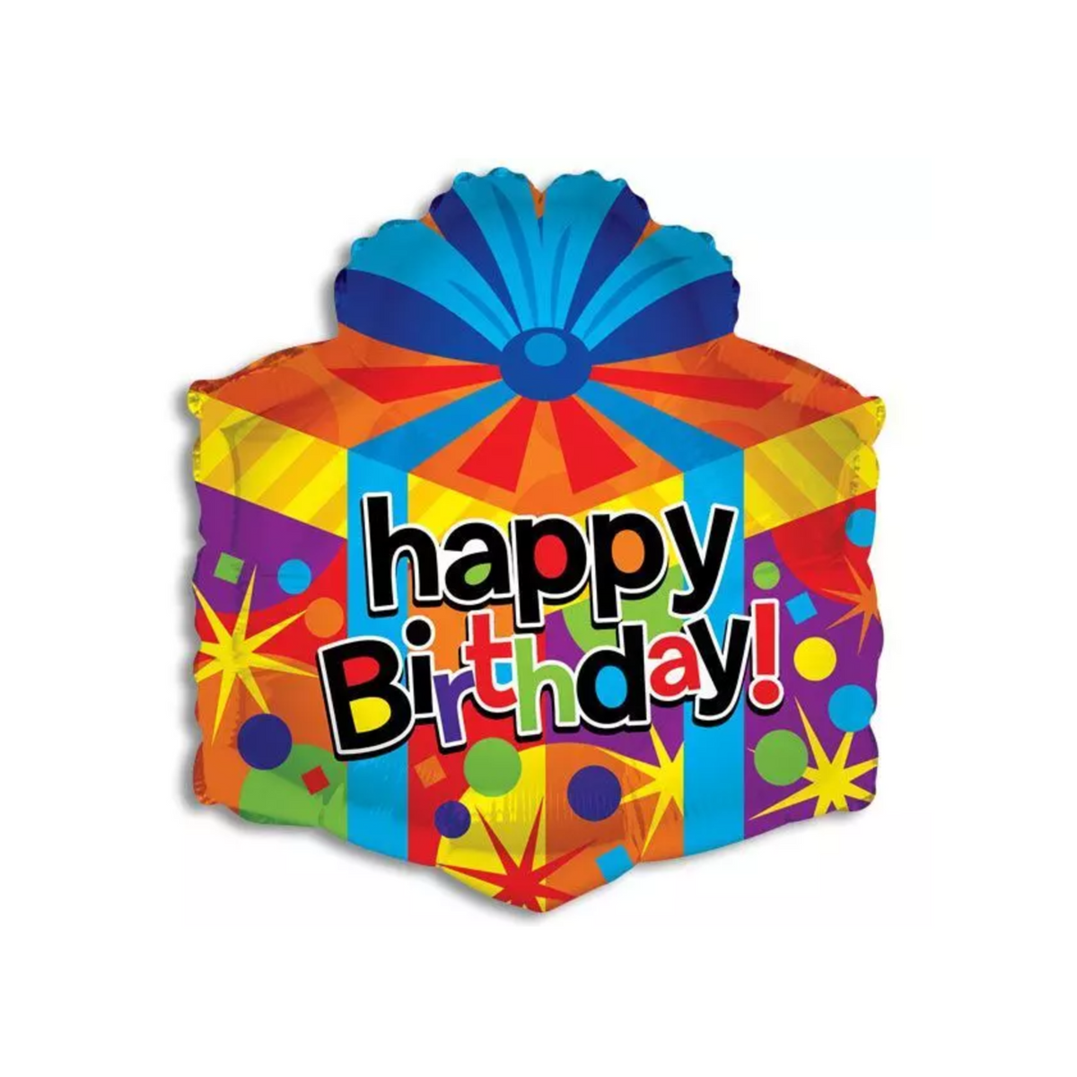 Gift Box Shape Mylar Balloon - 1 Ct.