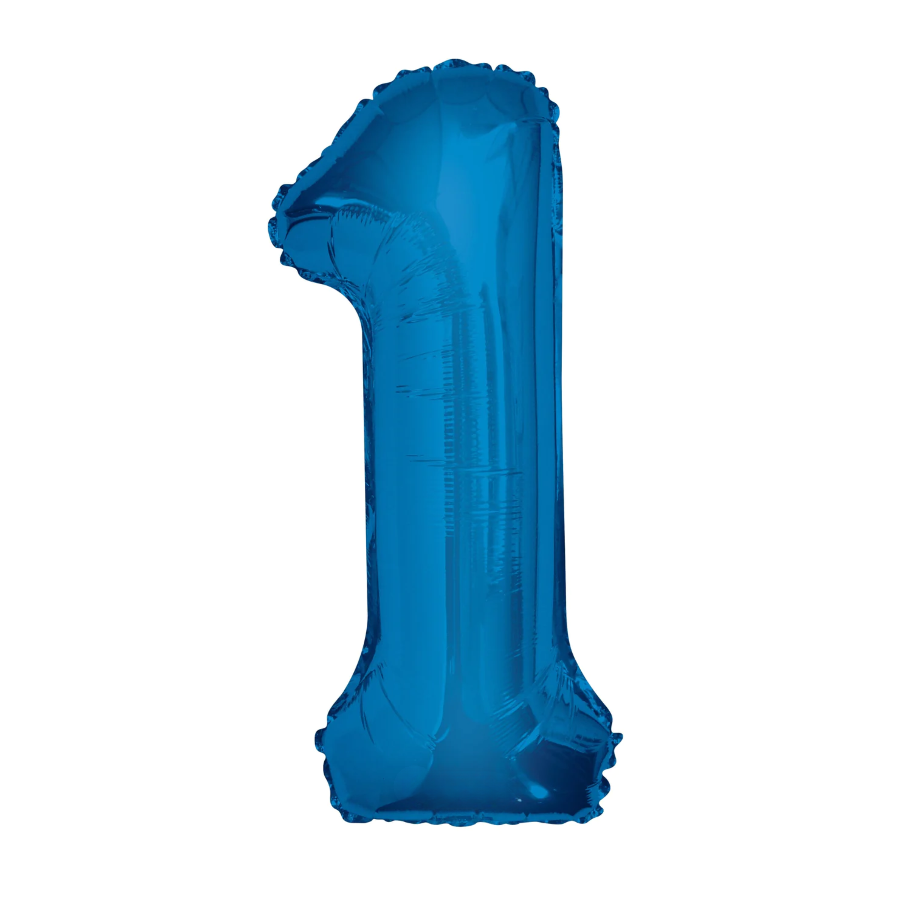 34" Number 1 Blue Mylar Balloon