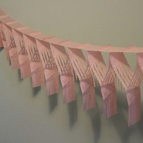 Pink Drop Fringe Garland 20in. x 12'