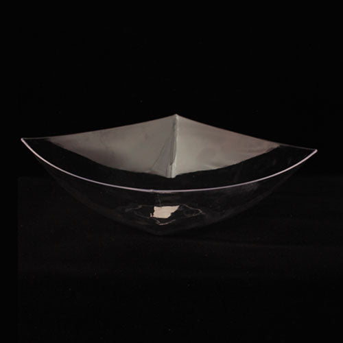 64 Oz. Clear Square Wavy Bowl