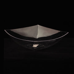 64 Oz. Clear Square Wavy Bowl