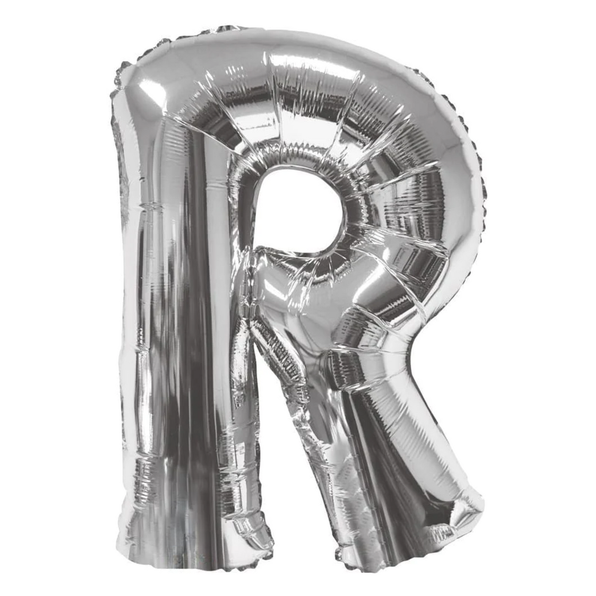 34" Letter R Silver Mylar Balloon