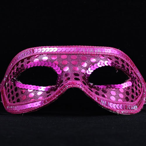 Cerise Sequin Face Mask