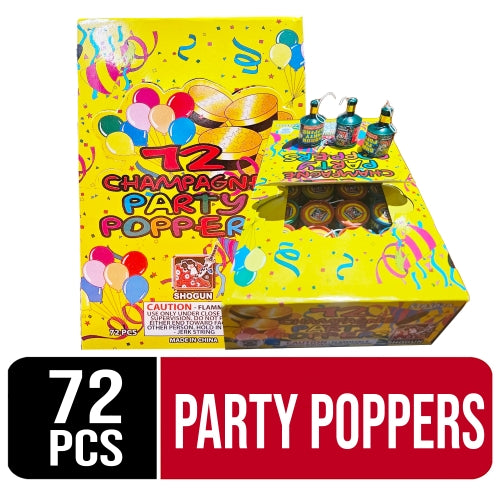 Classic Party Poppers (72)