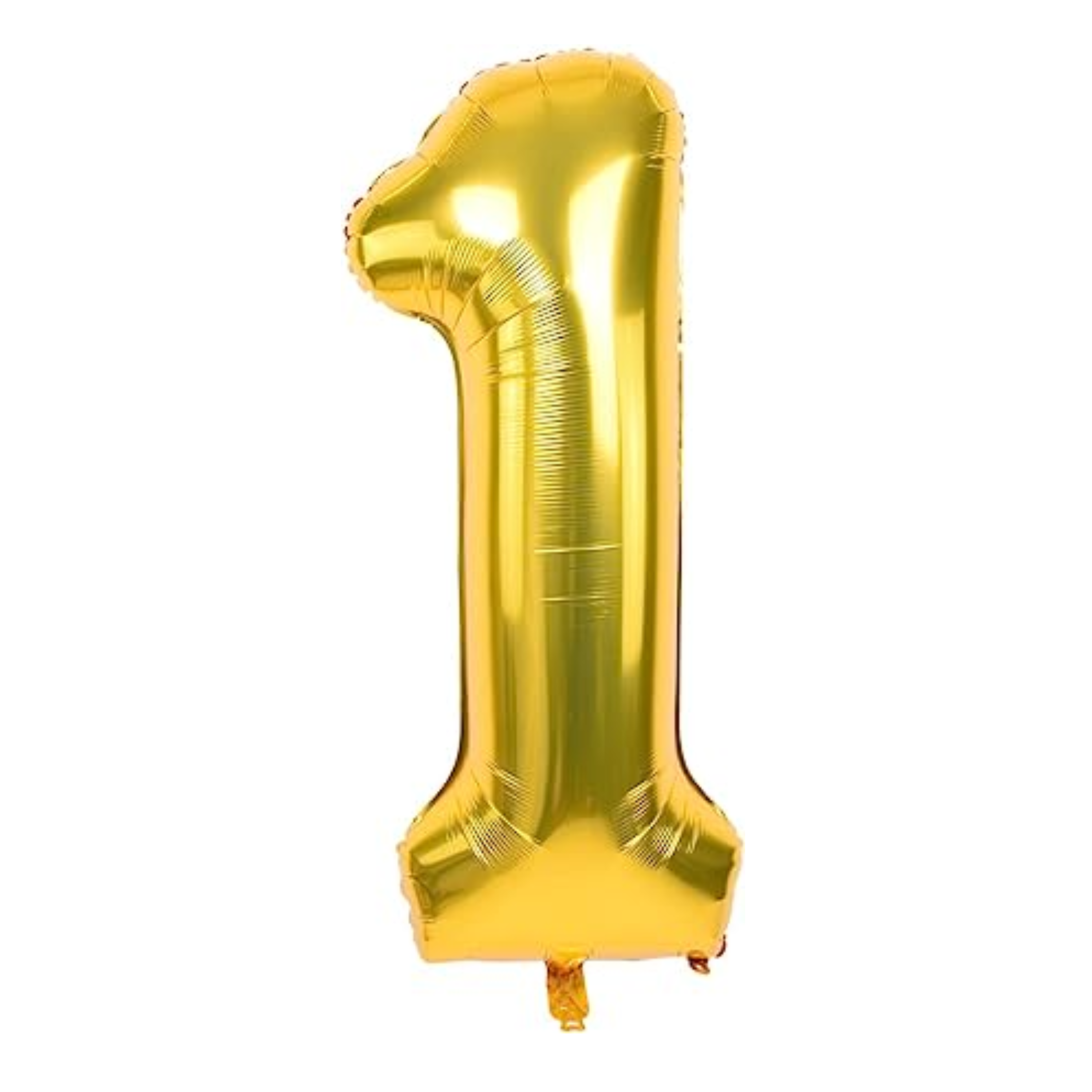 34" Number 1 Gold Mylar Balloon