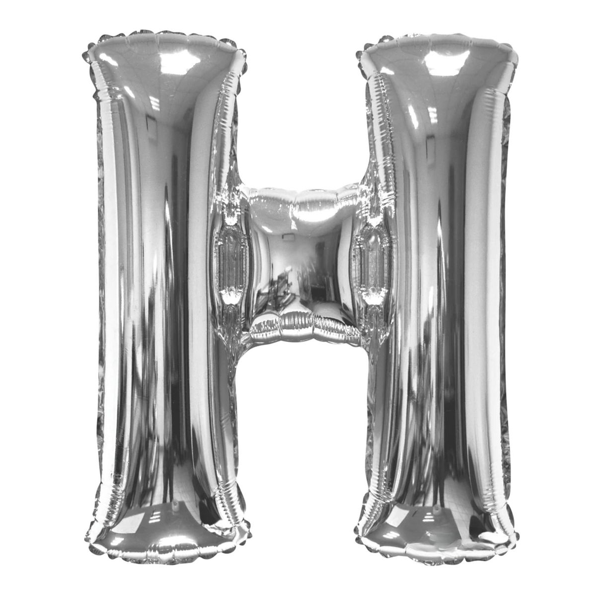 34" Letter H Silver Mylar Balloon