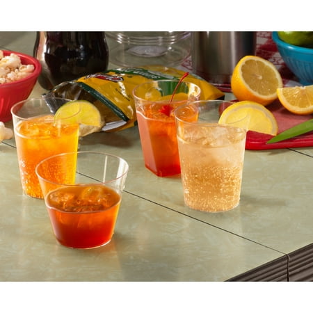 7 Oz. Clear Square Bottom Tumblers | 20 Count