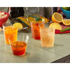 7 Oz. Clear Square Bottom Tumblers | 20 Count