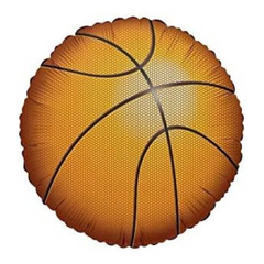 Round Basketball Mylar Balloon - 1 Ct.